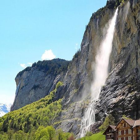 Breathtaking Waterfall Apartment Lauterbrunnen Dış mekan fotoğraf