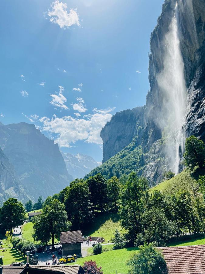 Breathtaking Waterfall Apartment Lauterbrunnen Dış mekan fotoğraf