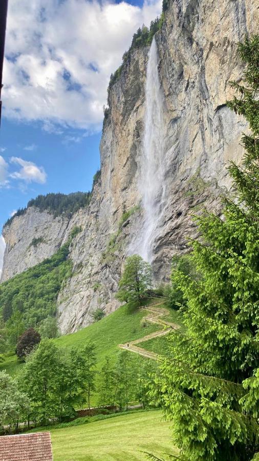 Breathtaking Waterfall Apartment Lauterbrunnen Dış mekan fotoğraf