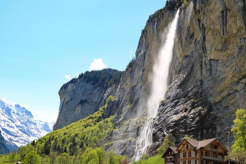 Breathtaking Waterfall Apartment Lauterbrunnen Dış mekan fotoğraf