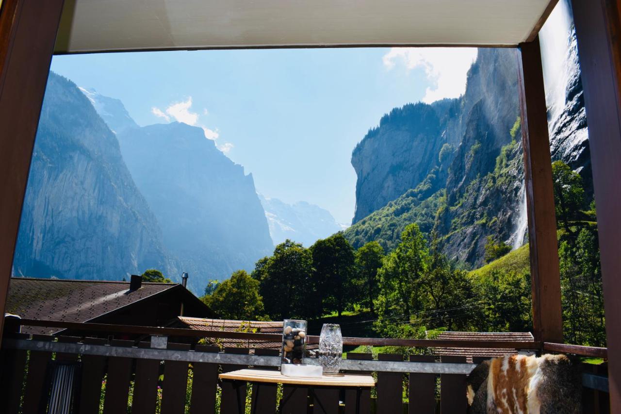 Breathtaking Waterfall Apartment Lauterbrunnen Dış mekan fotoğraf