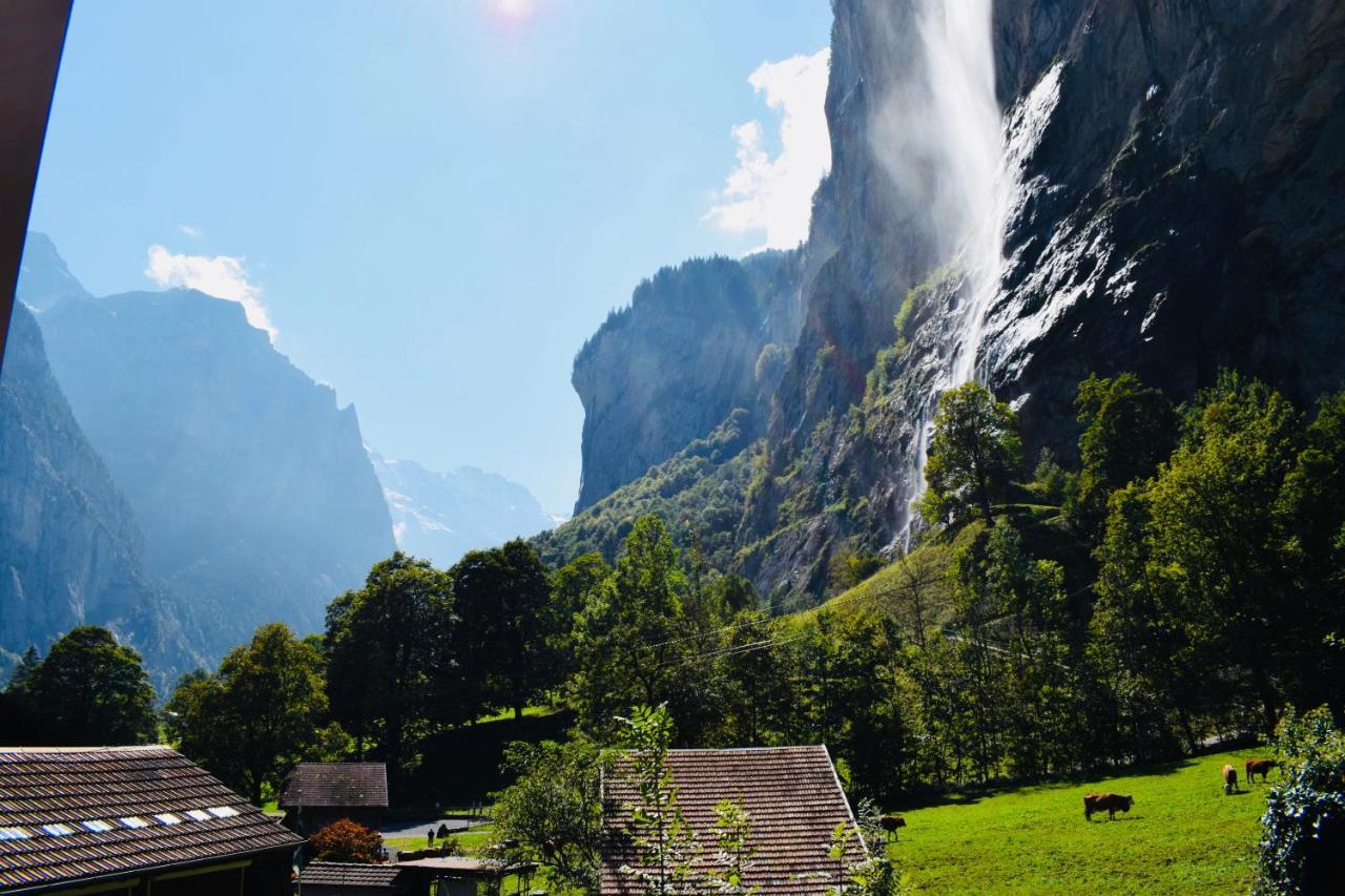 Breathtaking Waterfall Apartment Lauterbrunnen Dış mekan fotoğraf